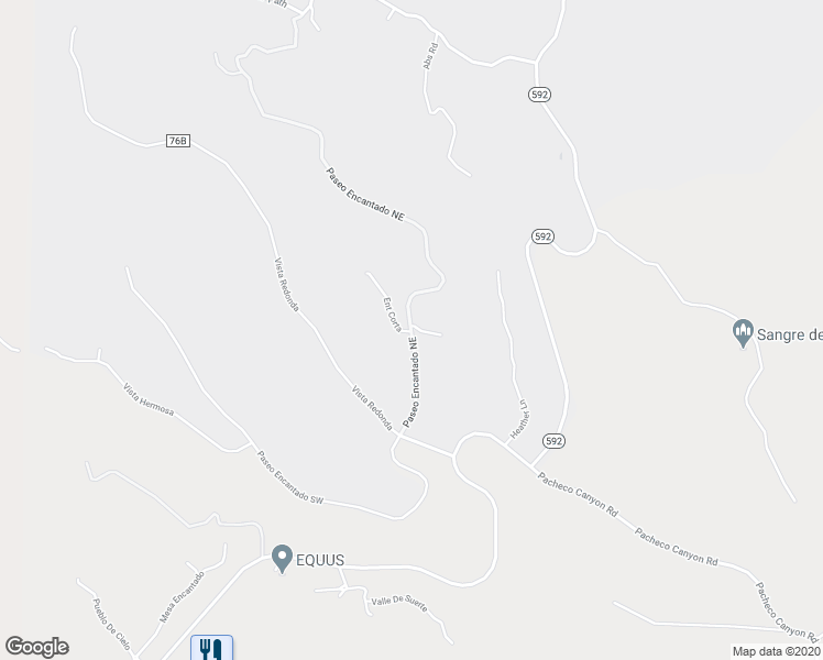 map of restaurants, bars, coffee shops, grocery stores, and more near 110 Paseo Encantado NE in Santa Fe
