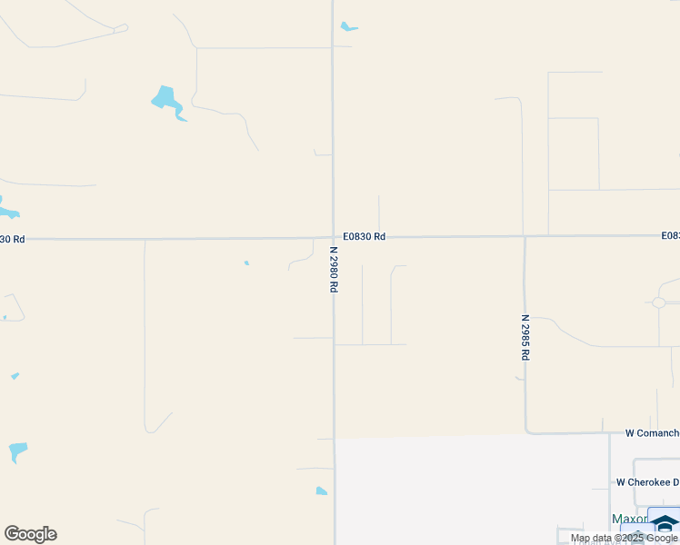 map of restaurants, bars, coffee shops, grocery stores, and more near N2980 Road in Cashion