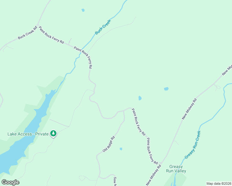 map of restaurants, bars, coffee shops, grocery stores, and more near 2227 Paint Rock Ferry Road in Kingston