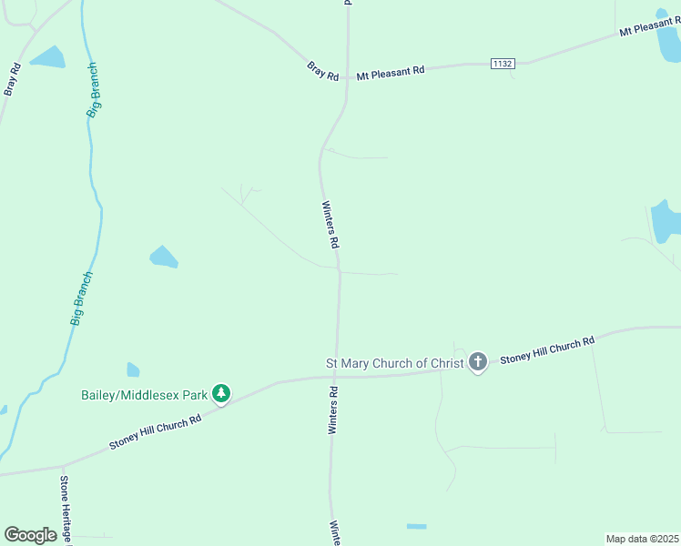 map of restaurants, bars, coffee shops, grocery stores, and more near 7986 Winters Road in Bailey