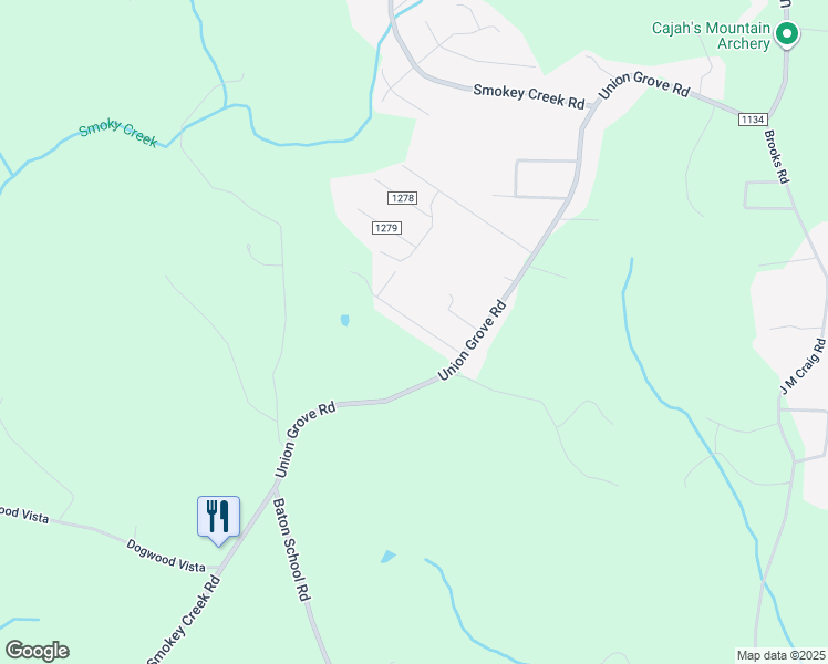 map of restaurants, bars, coffee shops, grocery stores, and more near 4669 Knight Street in Lenoir