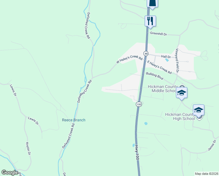 map of restaurants, bars, coffee shops, grocery stores, and more near 726 Hickory Street in Centerville