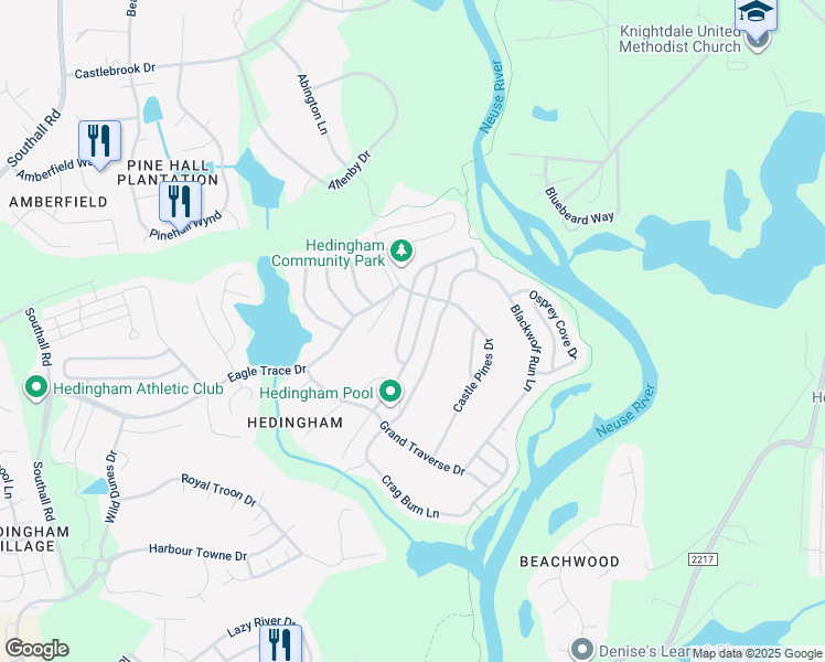 map of restaurants, bars, coffee shops, grocery stores, and more near 2241 Turtle Point Drive in Raleigh