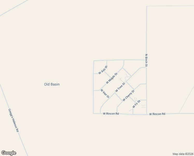 map of restaurants, bars, coffee shops, grocery stores, and more near 2975 West Aspen Street in Meadview