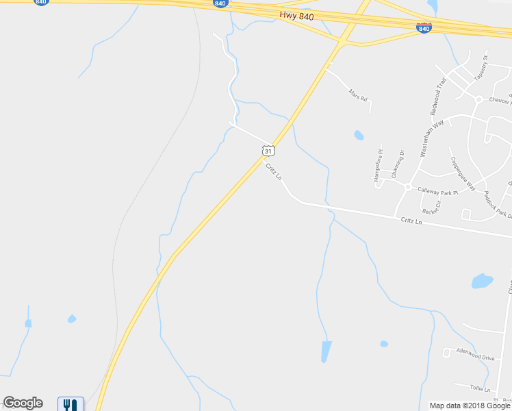 map of restaurants, bars, coffee shops, grocery stores, and more near 4584 Columbia Pike in Thompson's Station