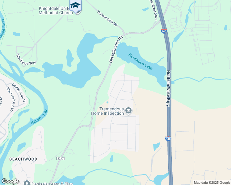 map of restaurants, bars, coffee shops, grocery stores, and more near 3719 Old Barbee Lane in Raleigh