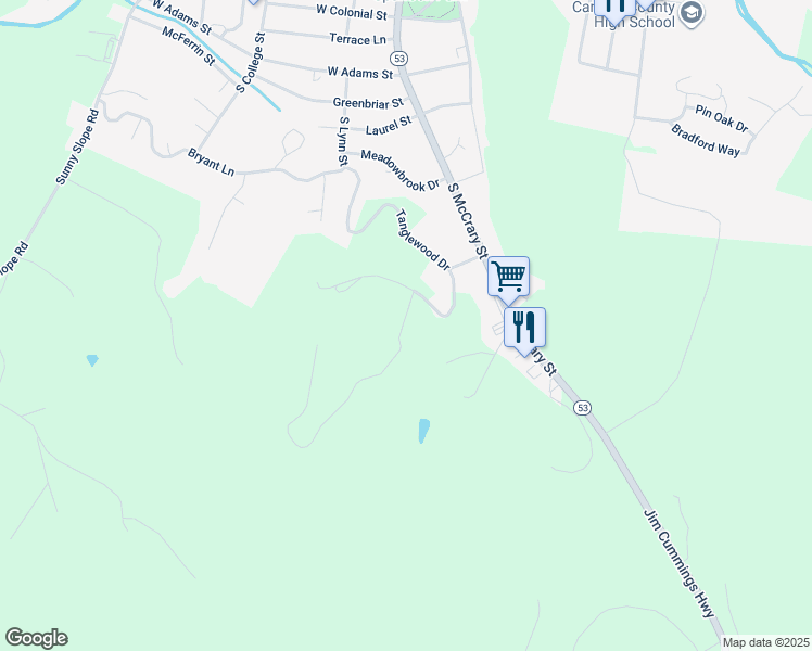 map of restaurants, bars, coffee shops, grocery stores, and more near in Woodbury