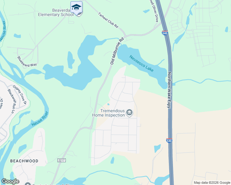 map of restaurants, bars, coffee shops, grocery stores, and more near 3424 Dragonfly River Court in Raleigh