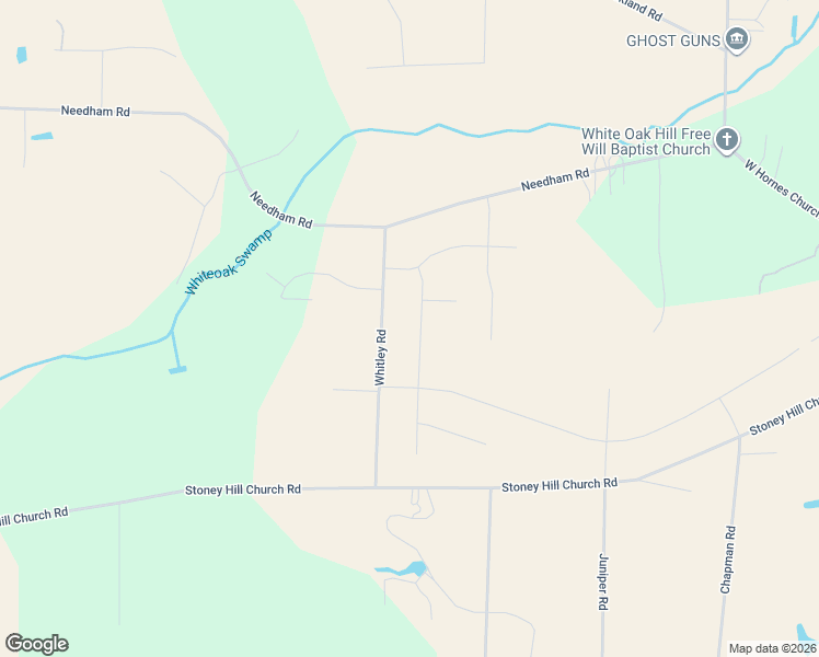 map of restaurants, bars, coffee shops, grocery stores, and more near 9144 Whitley Road in Bailey