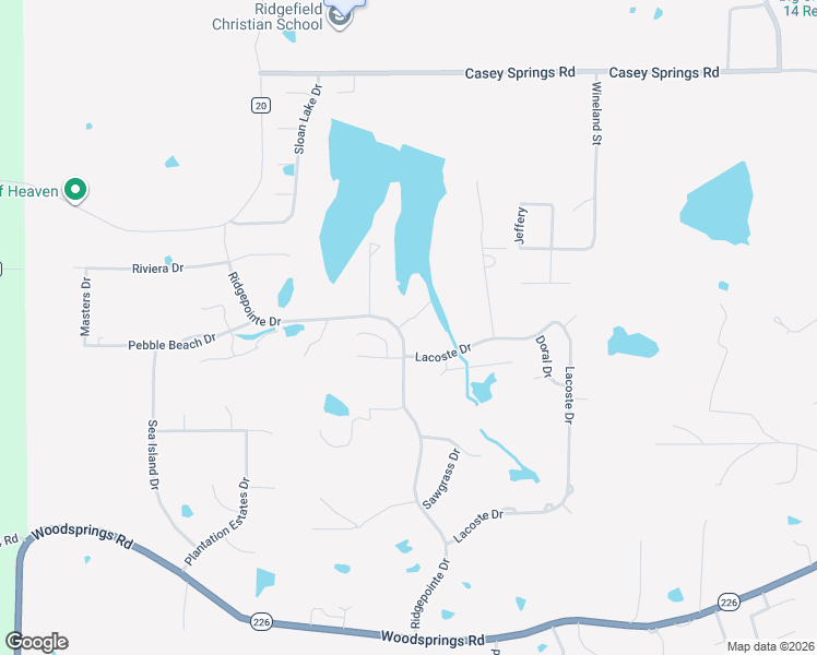 map of restaurants, bars, coffee shops, grocery stores, and more near 2414 Ridgepointe Drive in Jonesboro