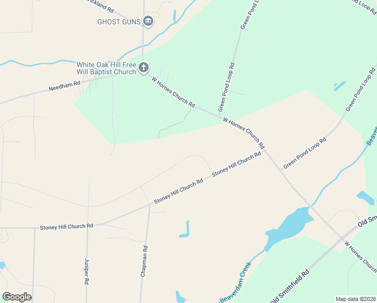 map of restaurants, bars, coffee shops, grocery stores, and more near 3326 Stoney Hill Church Road in Bailey