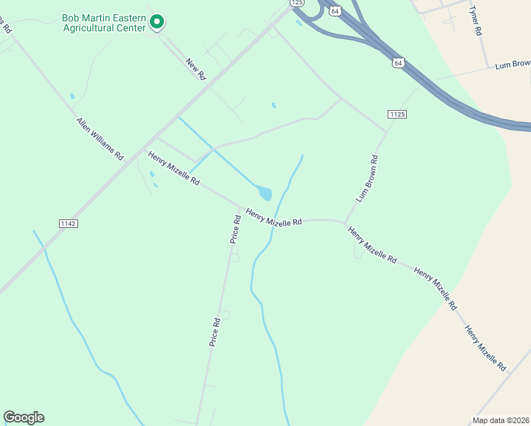 map of restaurants, bars, coffee shops, grocery stores, and more near 1469 Henry Mizelle Road in Williamston