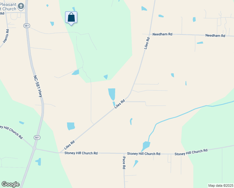 map of restaurants, bars, coffee shops, grocery stores, and more near 11766 Liles Road in Bailey