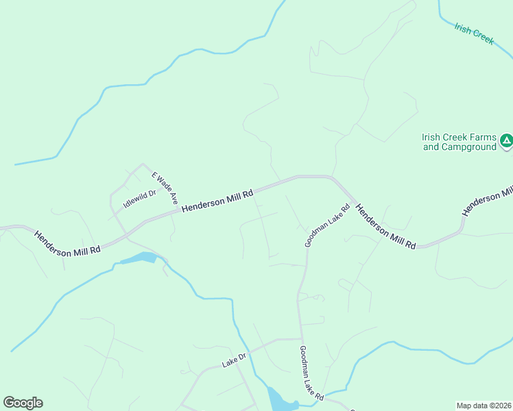 map of restaurants, bars, coffee shops, grocery stores, and more near 3059 Henderson Mill Road in Morganton