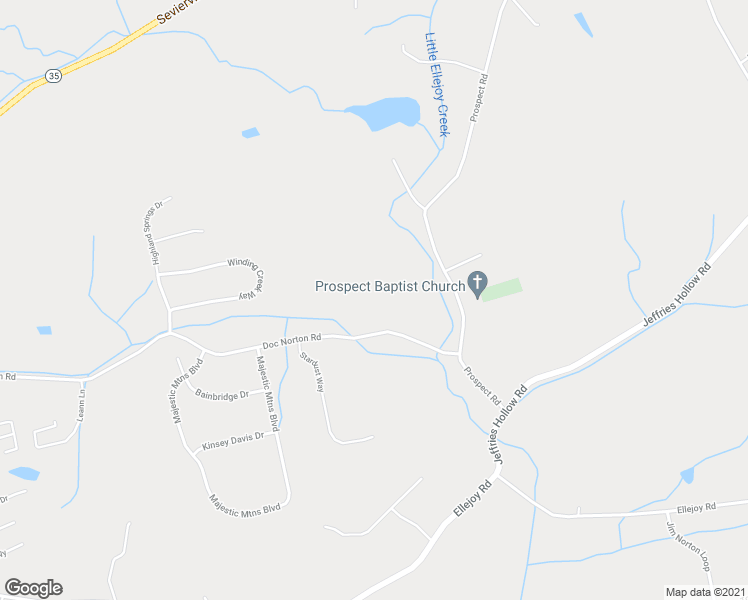 map of restaurants, bars, coffee shops, grocery stores, and more near 633 Doc Norton Road in Walland