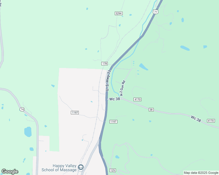 map of restaurants, bars, coffee shops, grocery stores, and more near 1220 U.S. 71 in Winslow