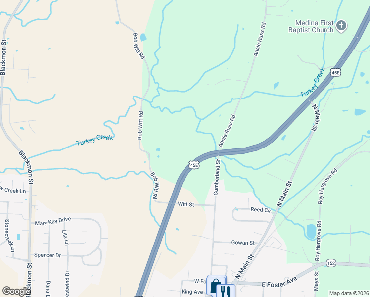 map of restaurants, bars, coffee shops, grocery stores, and more near in Medina