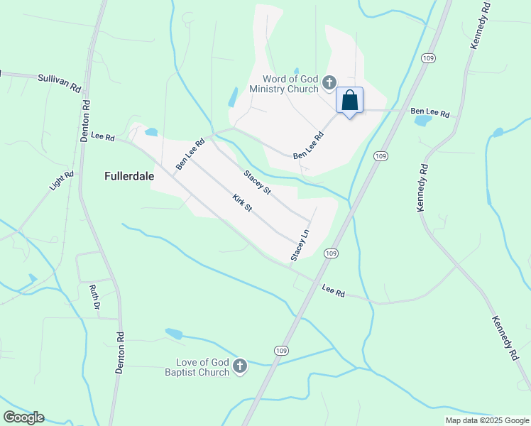 map of restaurants, bars, coffee shops, grocery stores, and more near 34 Kirk St in Thomasville