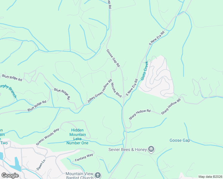 map of restaurants, bars, coffee shops, grocery stores, and more near 1425 Nicoha Boulevard in Pigeon Forge
