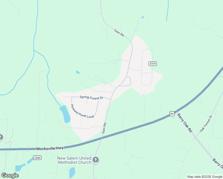 map of restaurants, bars, coffee shops, grocery stores, and more near 197 Sain Road in Statesville