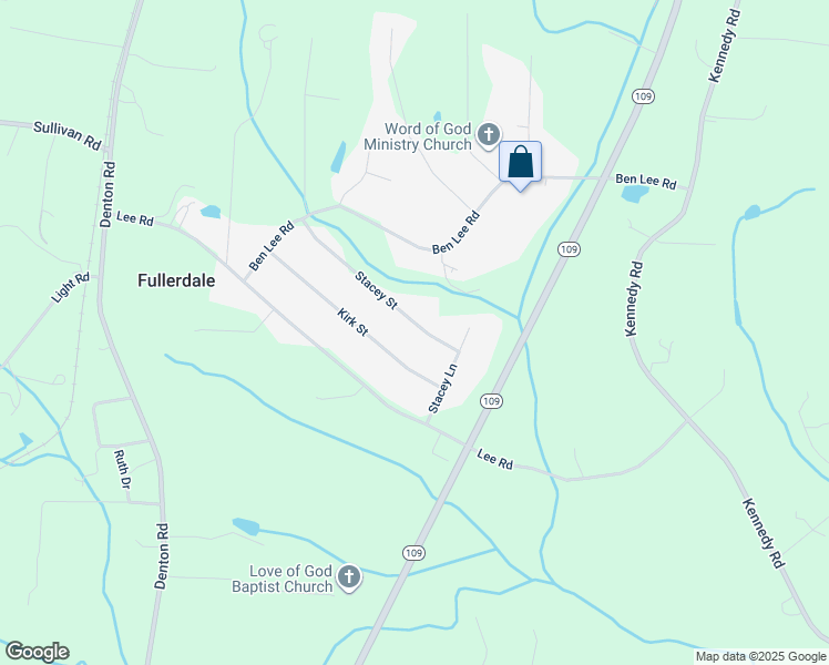 map of restaurants, bars, coffee shops, grocery stores, and more near 205 Stacey Street in Thomasville