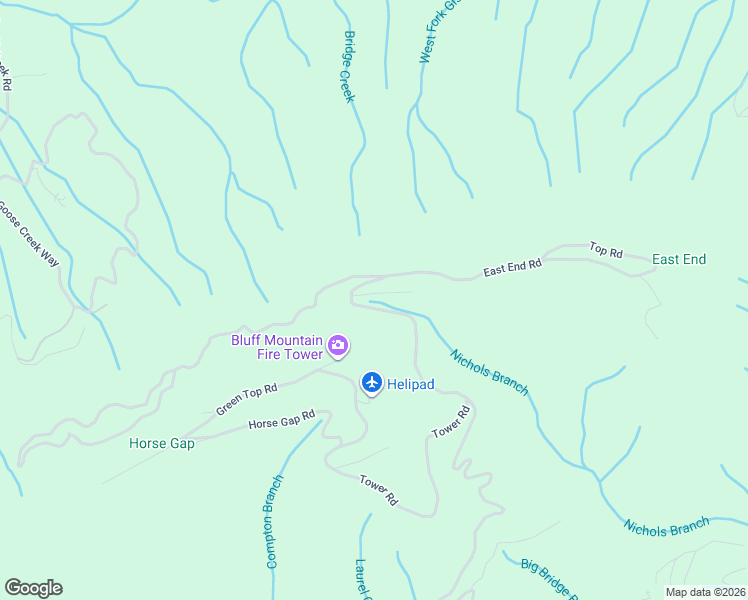 map of restaurants, bars, coffee shops, grocery stores, and more near 2594 Bluff Mountain Road in Sevierville