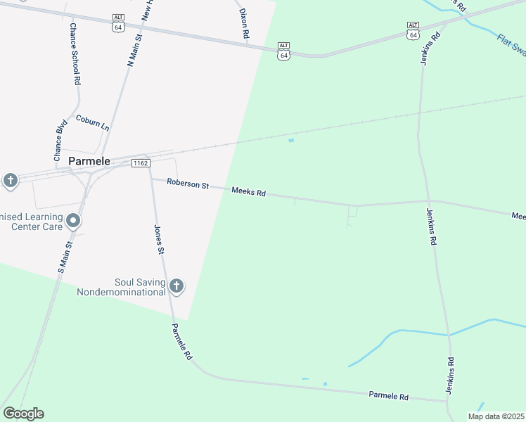 map of restaurants, bars, coffee shops, grocery stores, and more near 1046 Meeks Road in Robersonville