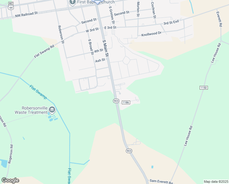 map of restaurants, bars, coffee shops, grocery stores, and more near in Robersonville