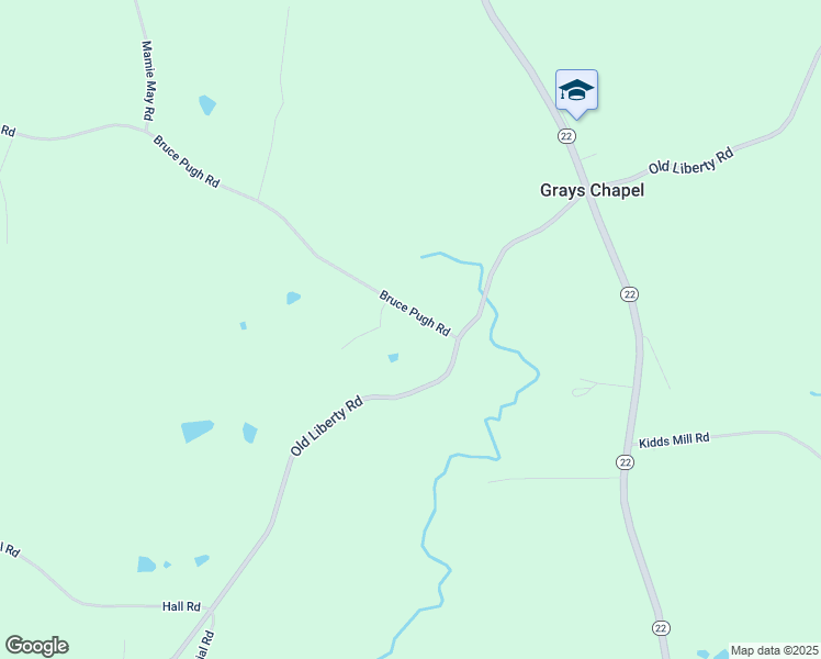 map of restaurants, bars, coffee shops, grocery stores, and more near 3078 Bruce Pugh Road in Franklinville