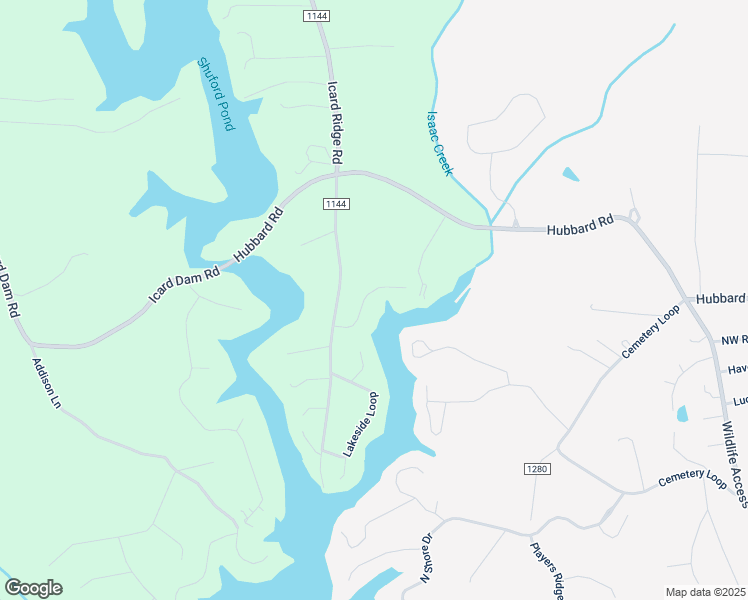map of restaurants, bars, coffee shops, grocery stores, and more near 108 Earl Court in Hickory