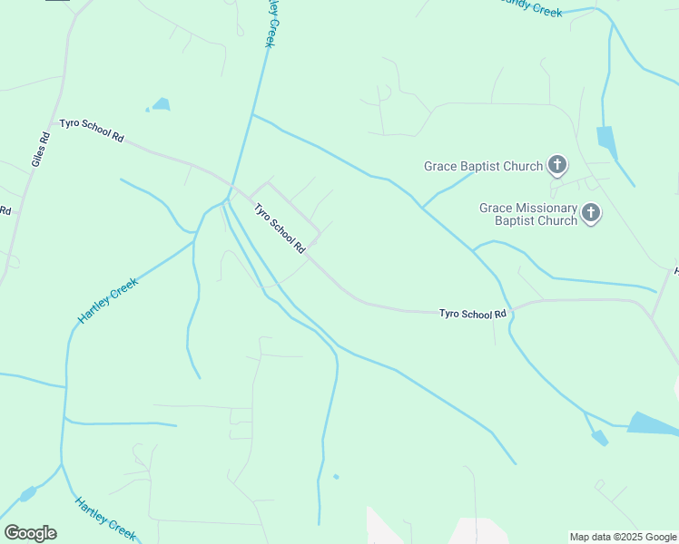map of restaurants, bars, coffee shops, grocery stores, and more near 1590 Tyro School Road in Lexington