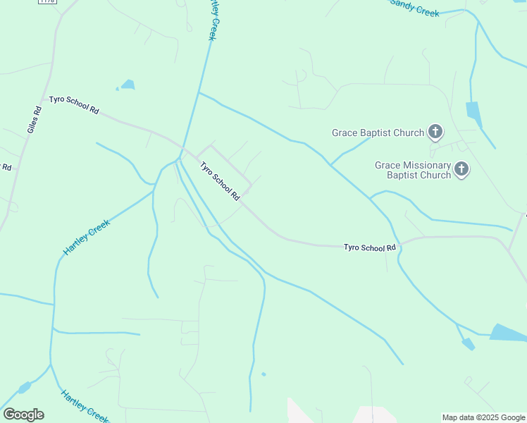 map of restaurants, bars, coffee shops, grocery stores, and more near 1590 Tyro School Road in Lexington