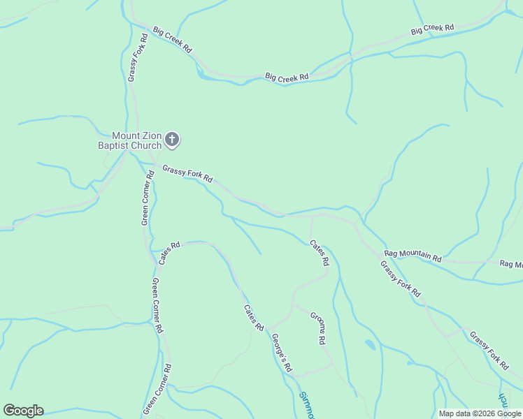 map of restaurants, bars, coffee shops, grocery stores, and more near 3452-3476 Grassy Fork Road in Cocke