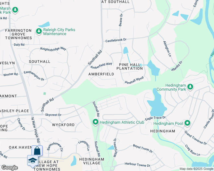 map of restaurants, bars, coffee shops, grocery stores, and more near 5016 Cupine Court in Raleigh
