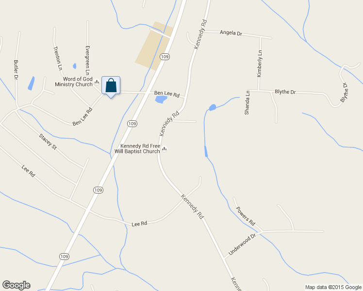 map of restaurants, bars, coffee shops, grocery stores, and more near 3091 Kennedy Road in Thomasville