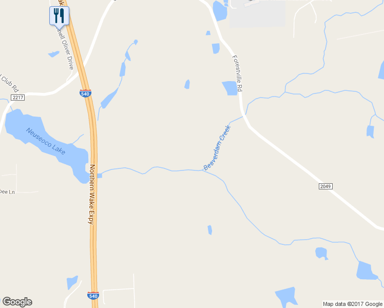 map of restaurants, bars, coffee shops, grocery stores, and more near 6104 Forestville Road in Raleigh