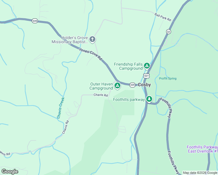 map of restaurants, bars, coffee shops, grocery stores, and more near 4101-4135 Chavis Rd in Cosby