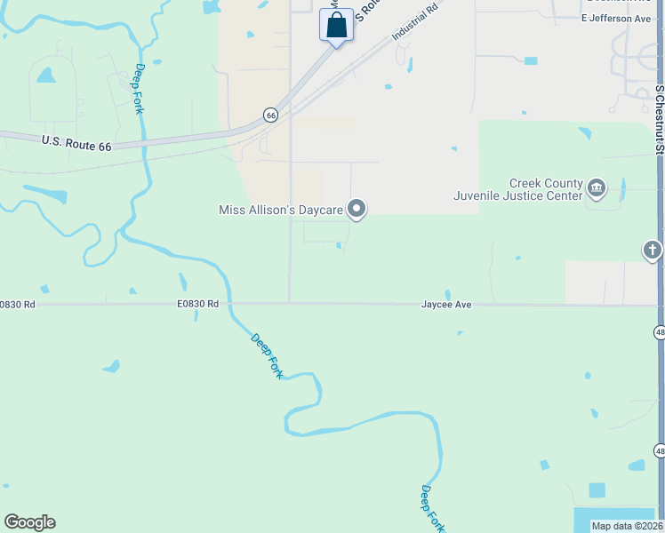 map of restaurants, bars, coffee shops, grocery stores, and more near 23981 South 369th West Avenue in Bristow