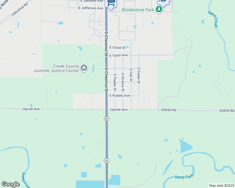 map of restaurants, bars, coffee shops, grocery stores, and more near 1617 S Poplar St in Bristow