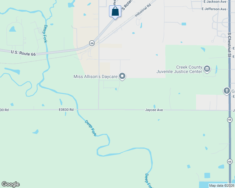 map of restaurants, bars, coffee shops, grocery stores, and more near 23981 South 369th West Avenue in Bristow