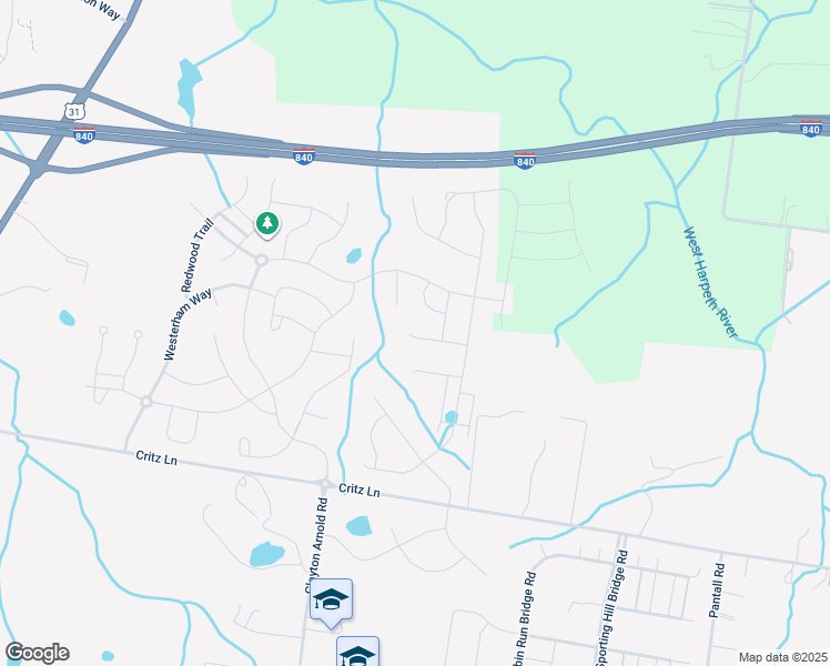 map of restaurants, bars, coffee shops, grocery stores, and more near 2736 Carena Terrace Court in Thompson's Station