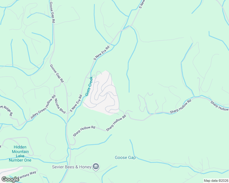 map of restaurants, bars, coffee shops, grocery stores, and more near 2034 Cougar Crossing Way in Sevierville