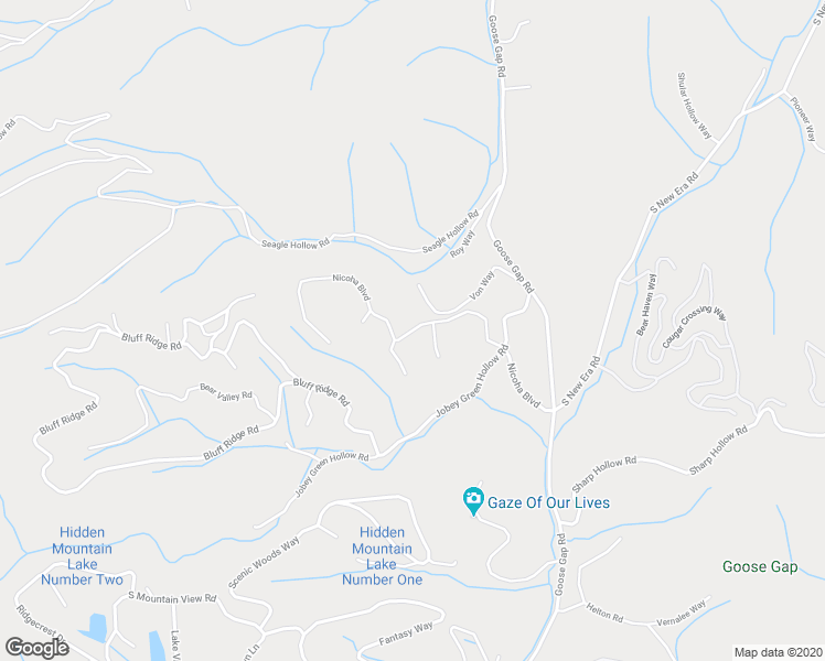 map of restaurants, bars, coffee shops, grocery stores, and more near Nicoha Boulevard in Sevierville