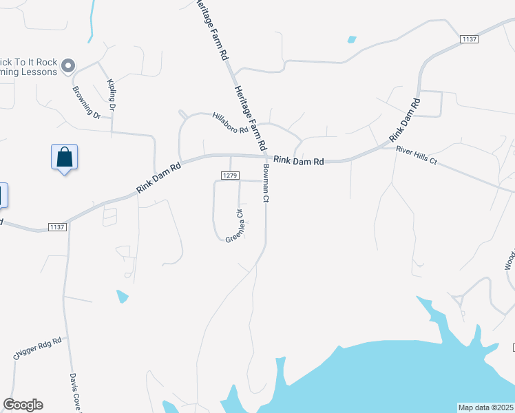 map of restaurants, bars, coffee shops, grocery stores, and more near 186 Bowman Court in Township of Taylorsville