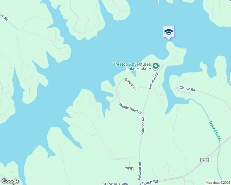 map of restaurants, bars, coffee shops, grocery stores, and more near 1473 Wedge Wood Drive in Conover