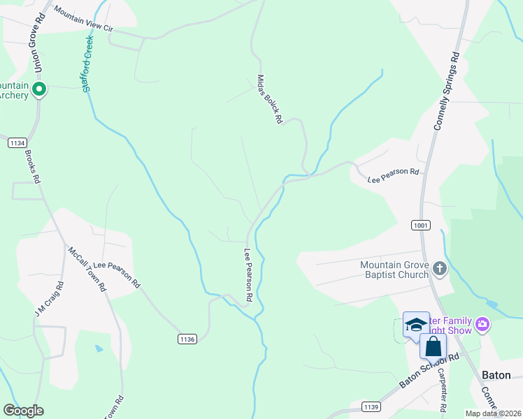 map of restaurants, bars, coffee shops, grocery stores, and more near 4545 Walnut Drive in Granite Falls