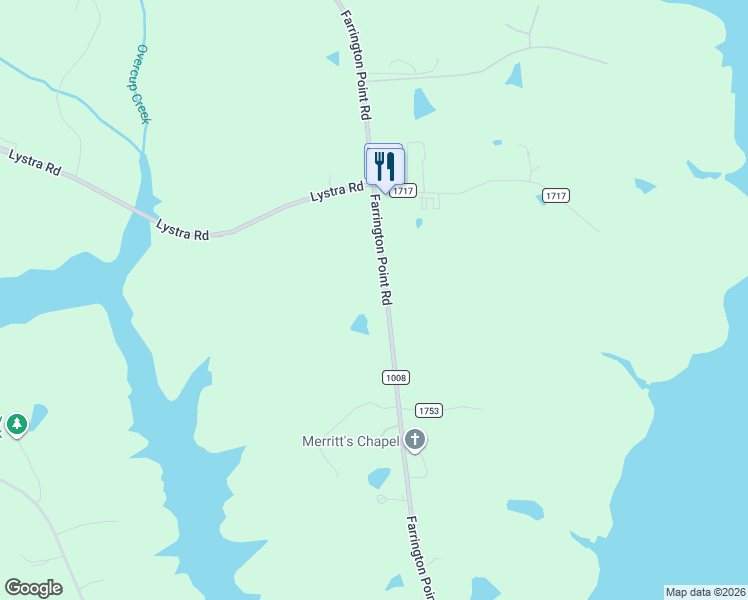map of restaurants, bars, coffee shops, grocery stores, and more near 1491 Farrington Point Road in Chapel Hill