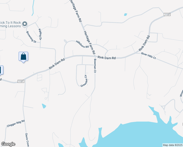 map of restaurants, bars, coffee shops, grocery stores, and more near 186 Bowman Court in Township of Taylorsville