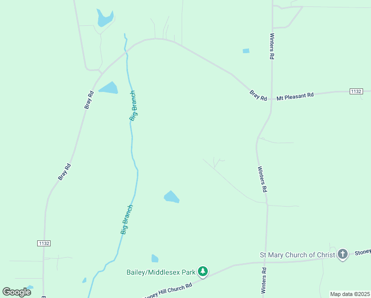 map of restaurants, bars, coffee shops, grocery stores, and more near 7836 Doughtie Road in Bailey