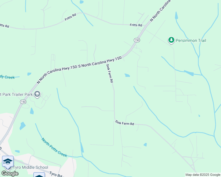 map of restaurants, bars, coffee shops, grocery stores, and more near 1619 Sink Farm Road in Lexington